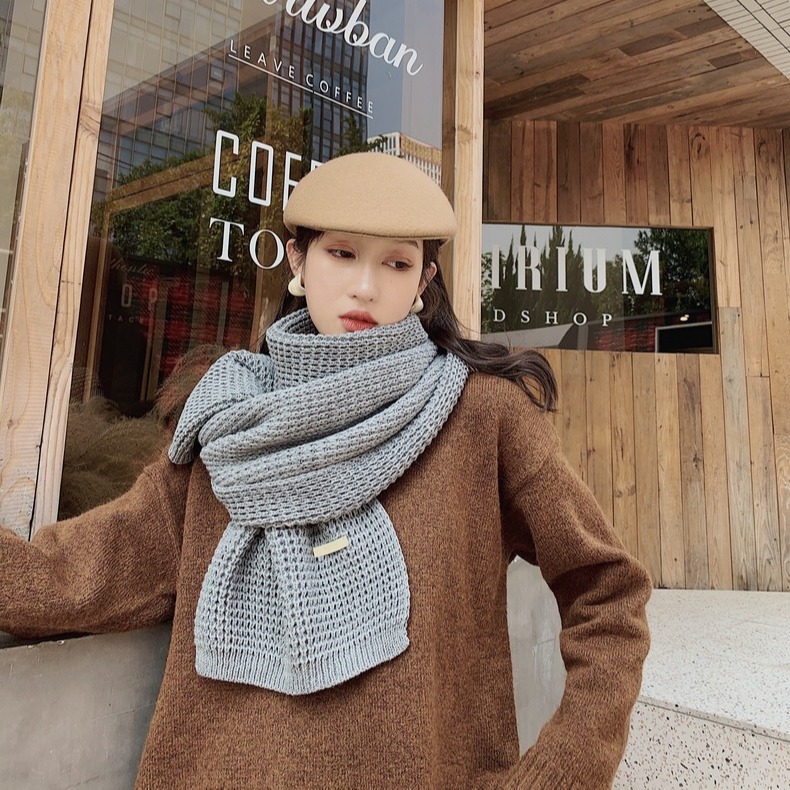 Khăn choàng cổ len khăn cashmere len cao cấp giữ ấm mùa đông - 40x180cm - handmade - mã ln004