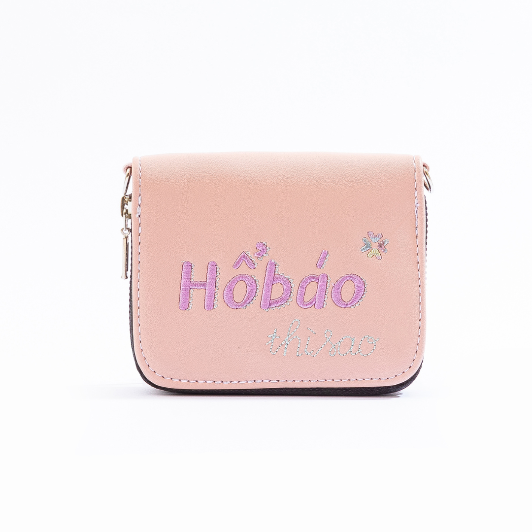 Ví da nữ Ngaos Hoho Tiger - Pink