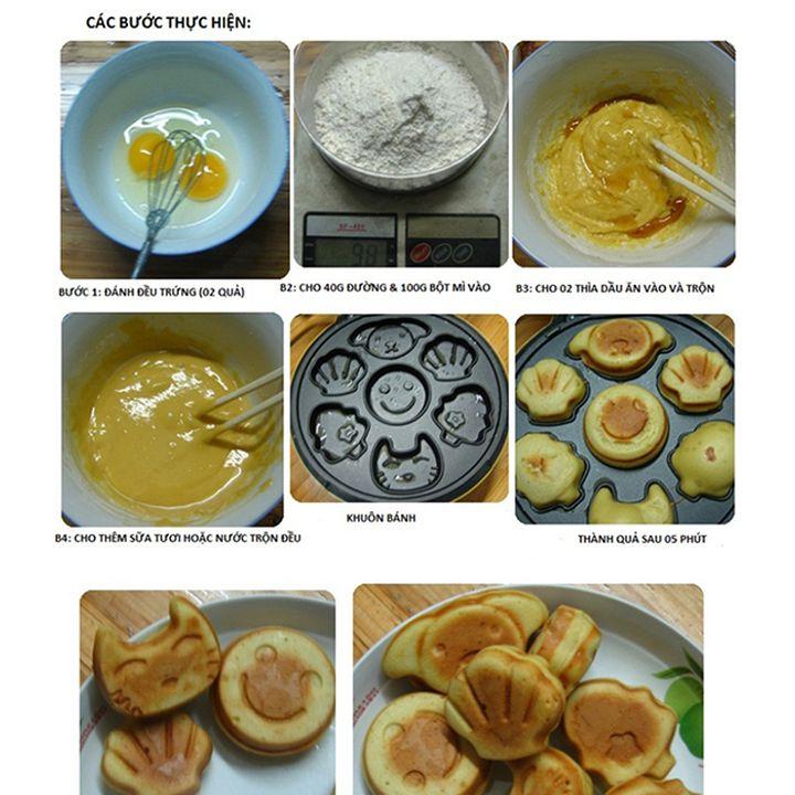 Máy Nướng Bánh Bông Lan Điện Hình Thú