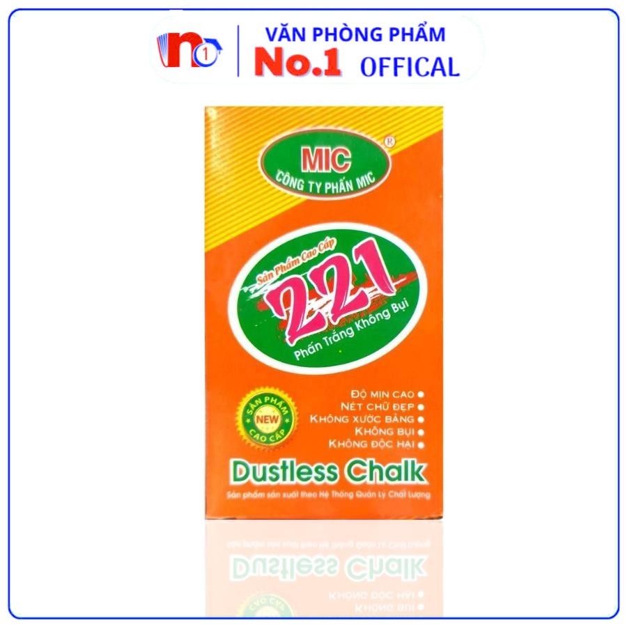 Hộp 10 Cây Phấn Trắng Không Bụi MIC