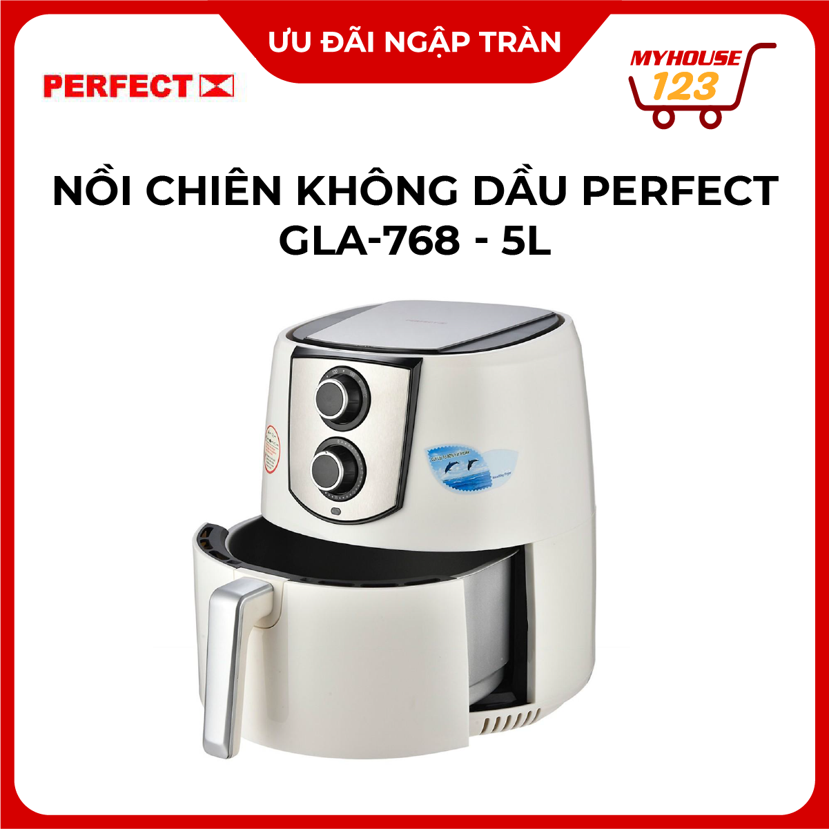 Nồi Chiên Không Dầu Perfect GLA-768 (5L)