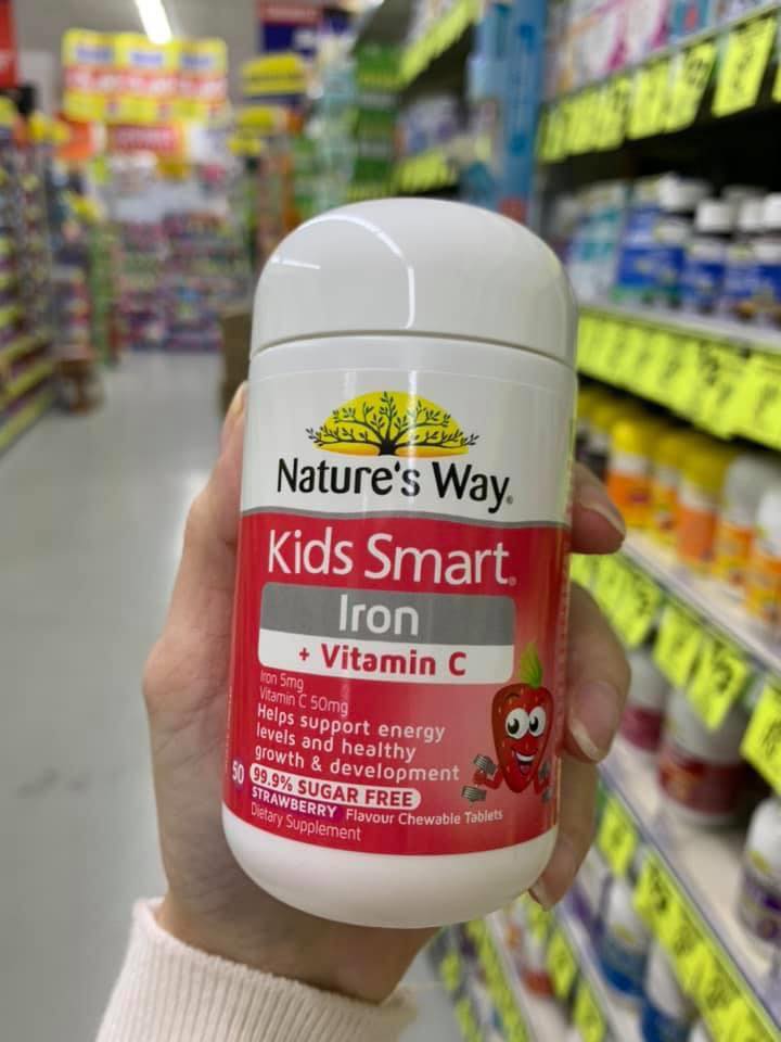 Nature's Way Kids Smart Iron 50 Chewable Tablets