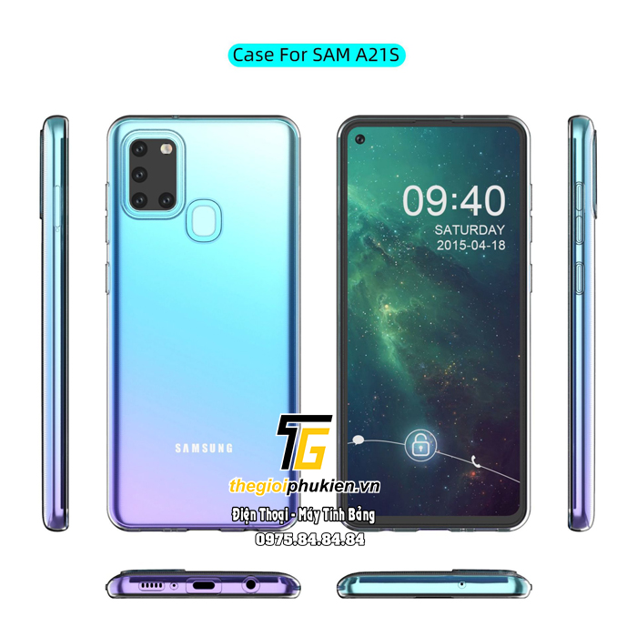 Ốp lưng Samsung Galaxy A21S dẻo trong siêu mỏng 0.5 mm