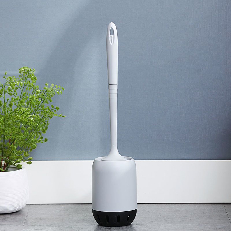 Toilet Brush Set Bathroom Household Toilet Brush Soft Hair Long Handle No Dead Angle Wall-Mounted Toilet Cleaning Brush