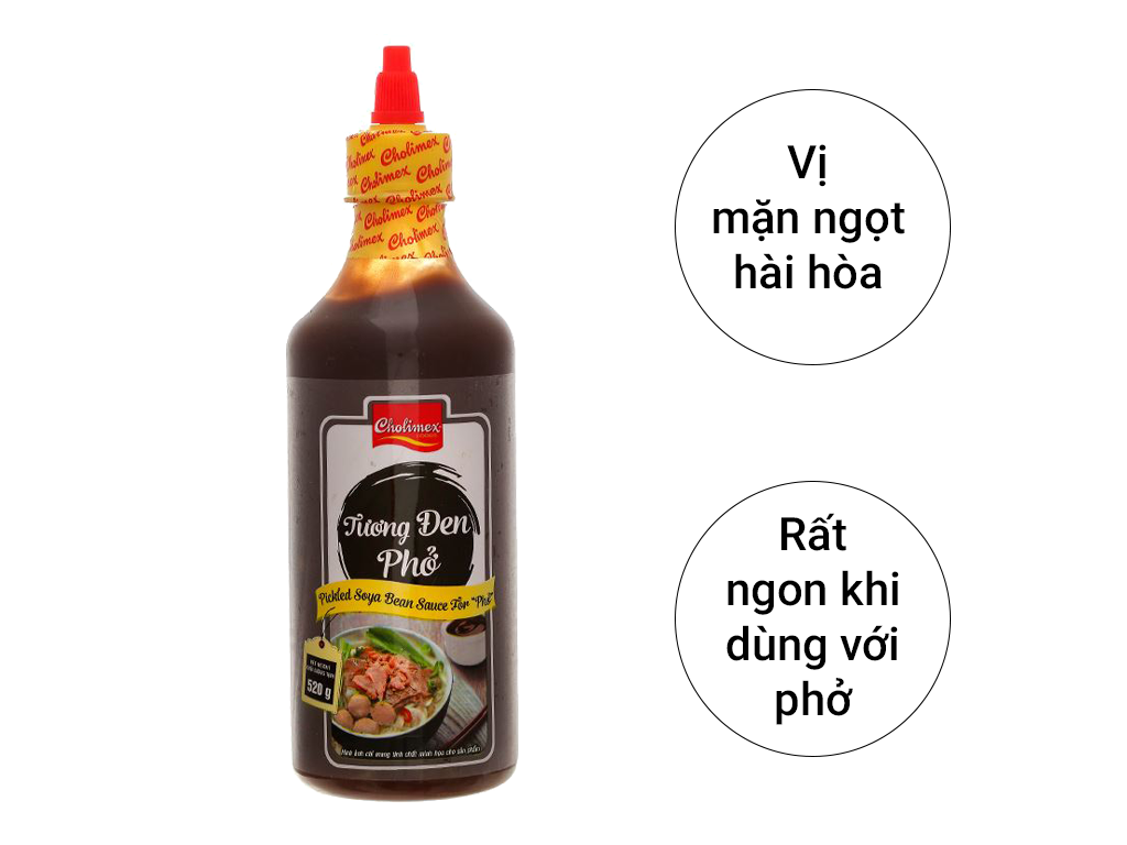 Tương đen Phở Cholimex chai 520g - tiện lợi