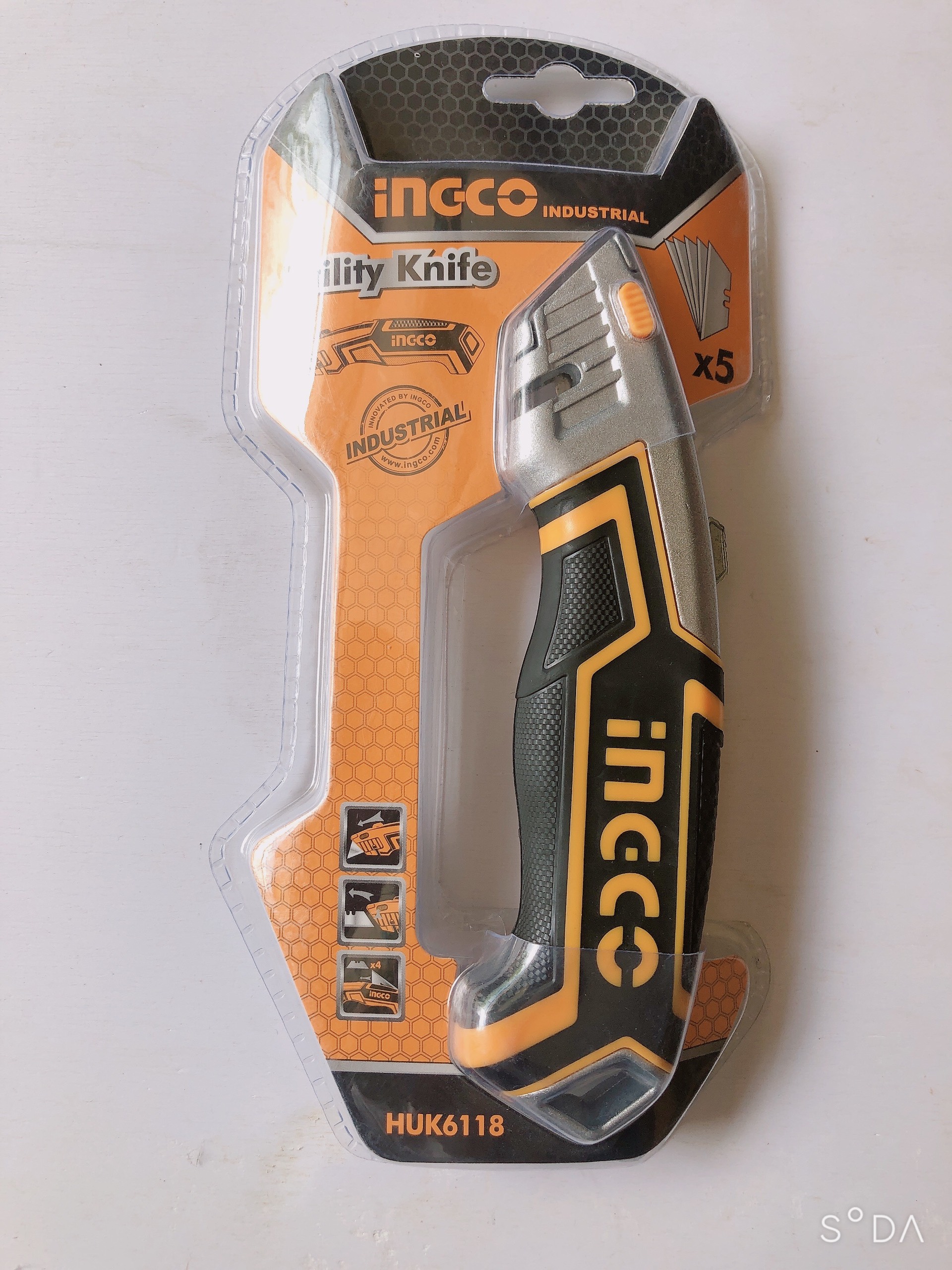 DAO DỌC XẾP 5 LƯỠI  INGCO