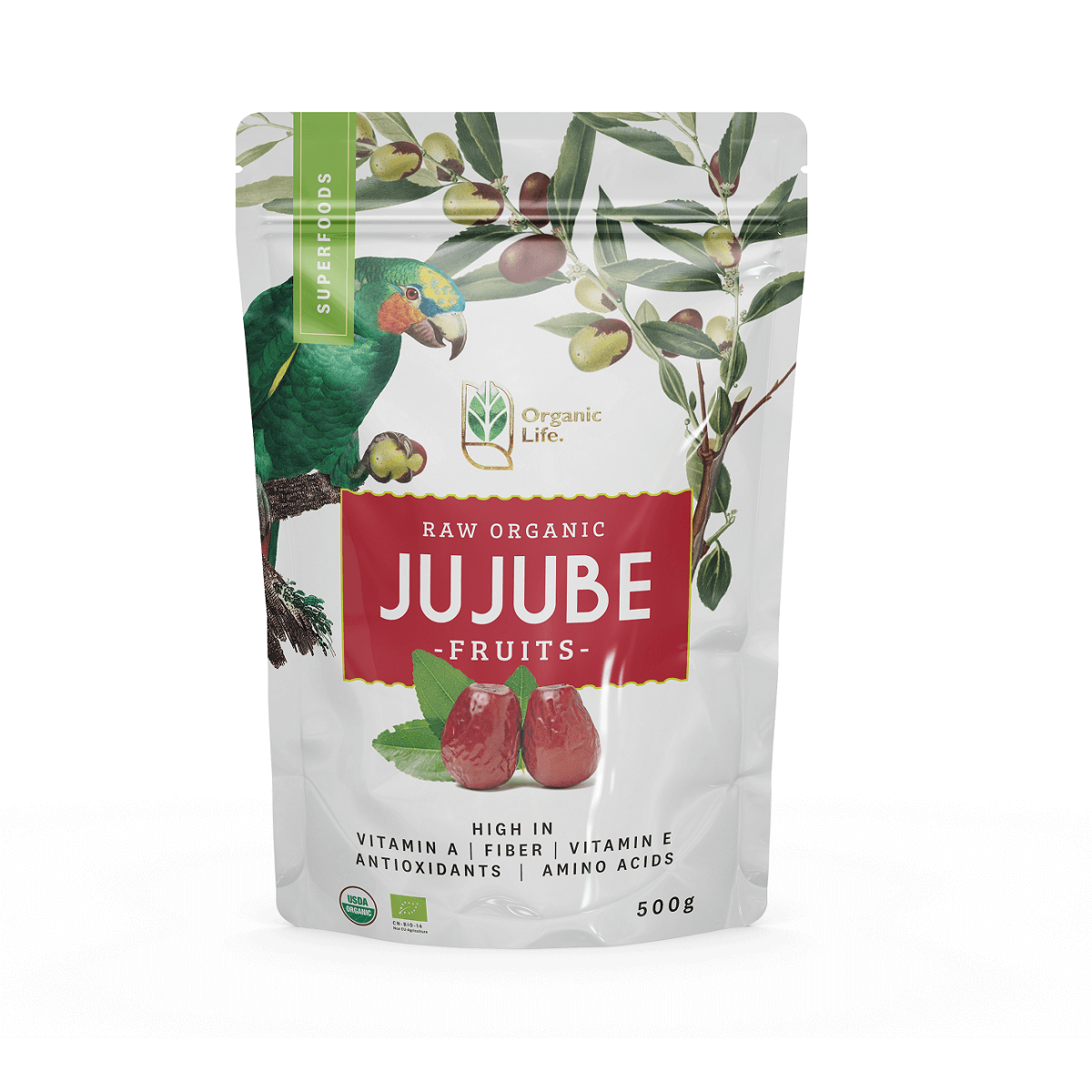 Organic Life Dried Jujube 500g