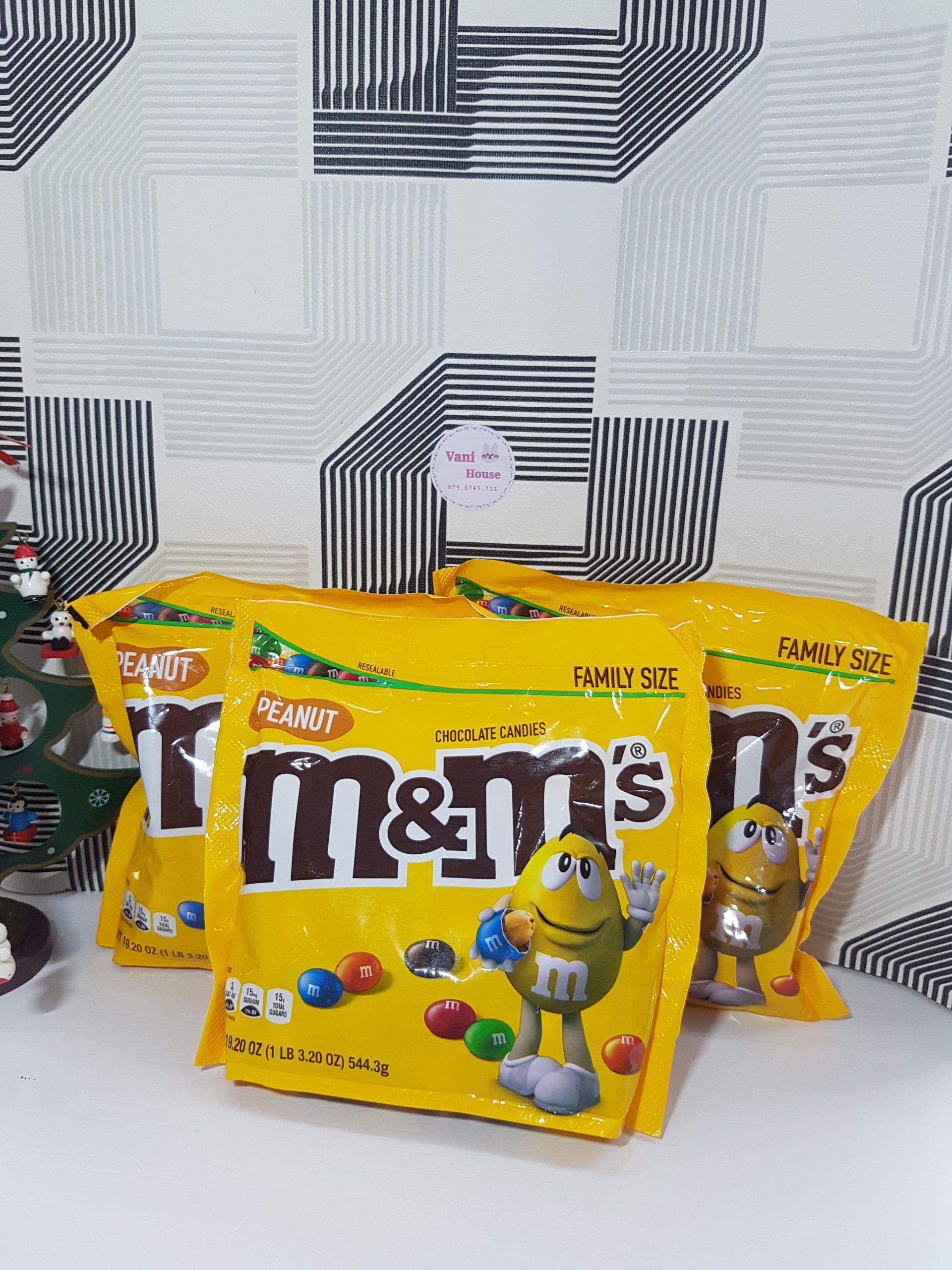 Kẹo Socola M&M nhân đậu phộng 544.3g - Hàng Mỹ
