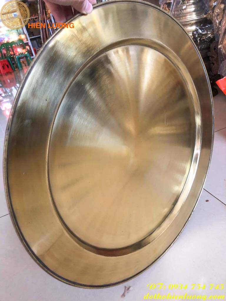 Mâm Đồng Thau Trơn Đường kính 57cm