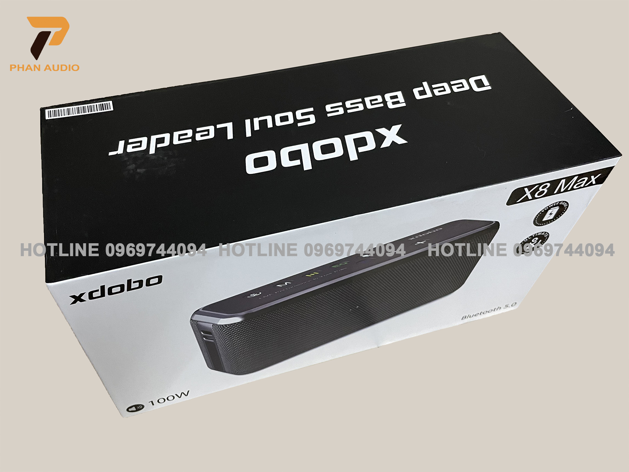 Loa bluetooth XODOBO X8 MAX 100W siêu trầm Chính hãng