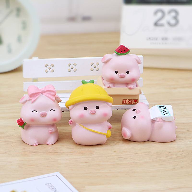 Bộ 04 chú Heo hồng nhí siêu dễ thương
