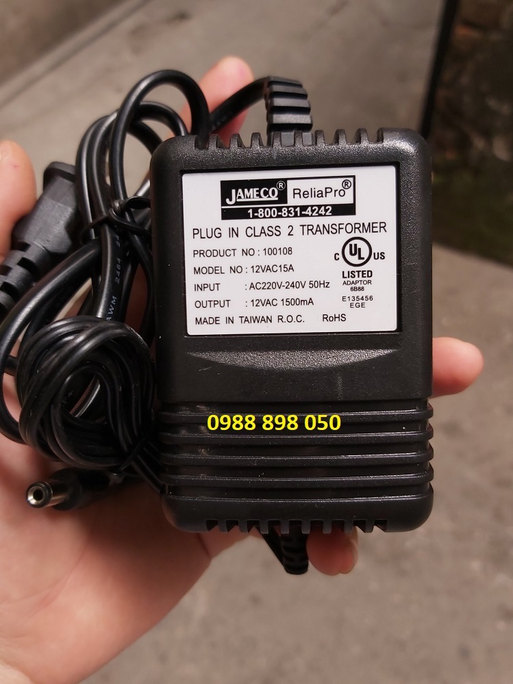 adapter ac/ac 12v 1.5a