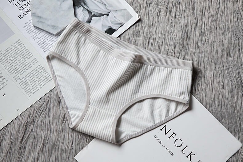 Bộ 5 Quần Lót Cotton Kẻ Mềm Mại (40-58kg) C11