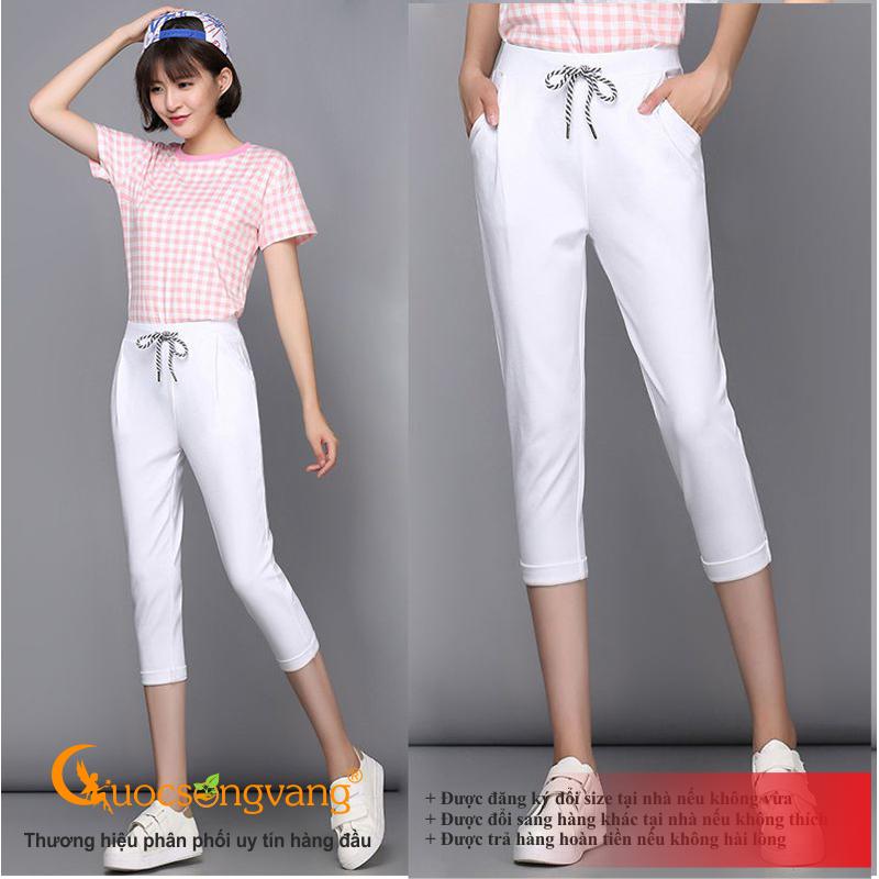 Quần lửng nữ quần lửng thể thao nữ co giãn 4 chiều GLQ075 Cuocsongvang