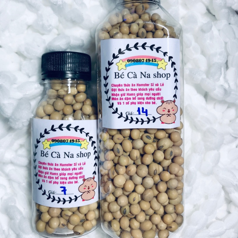 Đậu nành dành nguyên hạt ( hàng nhập ) Sạch - Đẹp hamster (Chai Lớn)