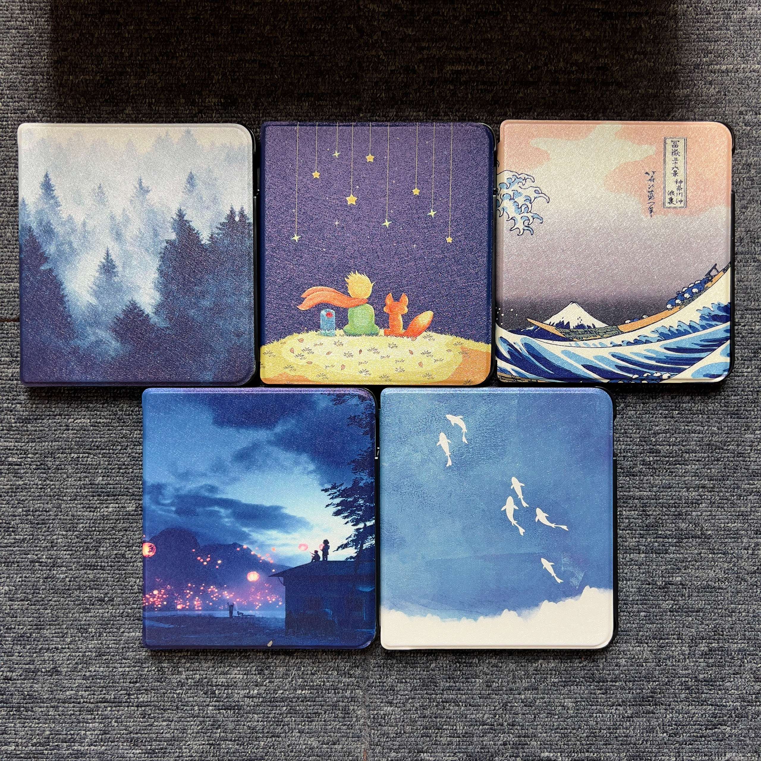 Bao Da Cover Kobo Libra 2, Case Máy Đọc Sách Kobo Libra 2 Trơn/Hoạ Tiết