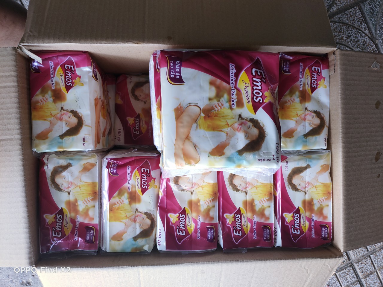 [Combo]10 Gói giấy vuông Emos loại lớn