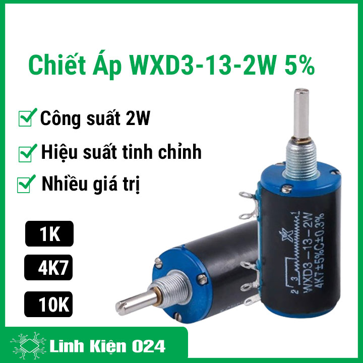 Chiết áp WXD3-13-2W 5% 1K/4K7/10K