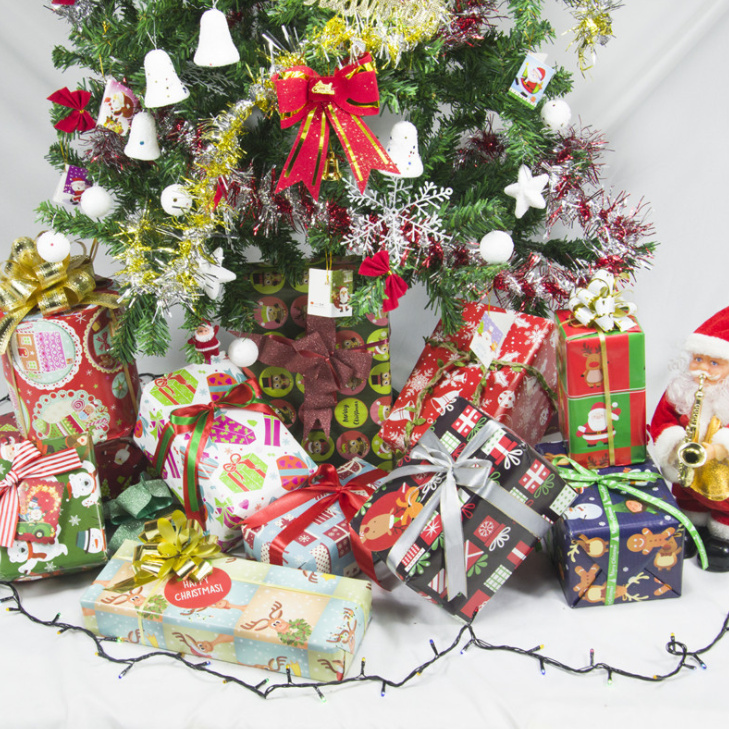 Giấy Gói Quà Giáng Sinh Noel Vui Vẻ