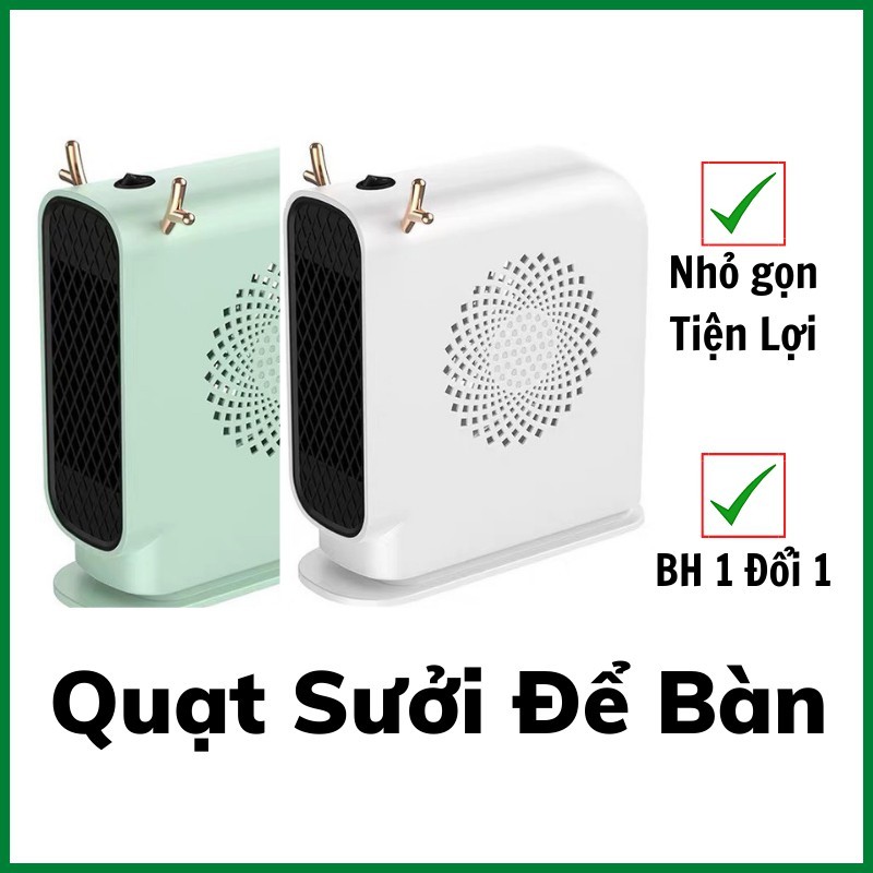 Quạt Sưởi Ấm, Máy Sưởi Ấm Để Bàn Công Suất 500W Làm Nóng Cực Nhanh - Cây Máy Sưởi Mini Mùa Đông - Dành Cho Văn Phòng Và Học Sinh