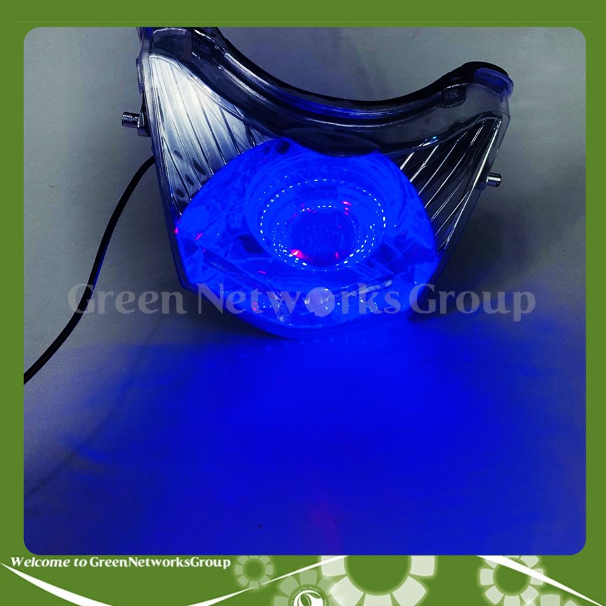 [HCM]Đầu đèn pha led bi cầu lớn cho xe Wave A 2016 Greennetworks ( Chế Độ Cos pha Chớp - Ánh sáng Xanh )