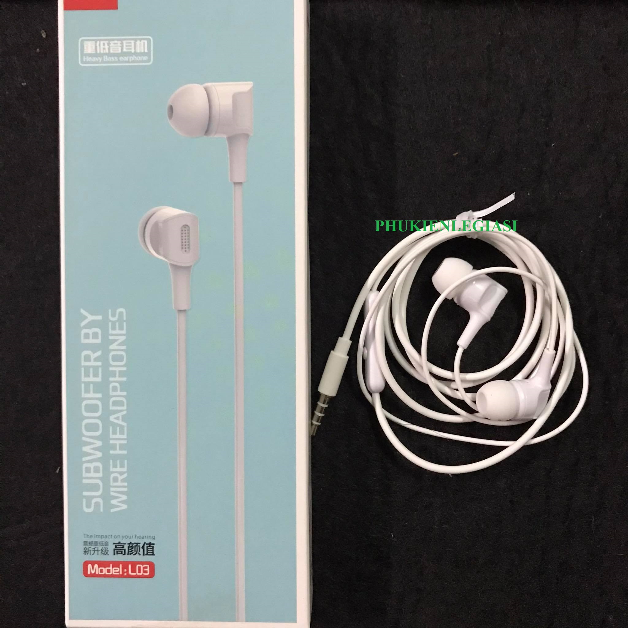 Tai nghe Lecun U03 jack 3.5mm phổ thông