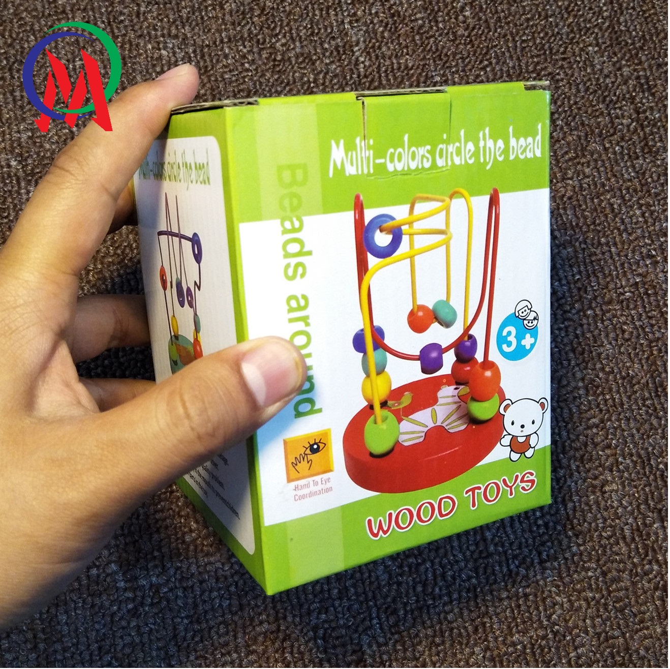 [HCM]{Mua lẻ gia sỉ} Đồ chơi luồng hạt gỗ cho bé