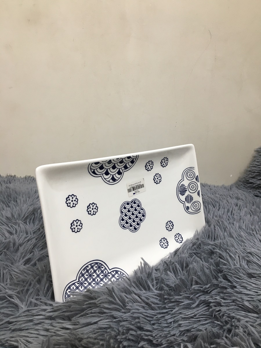 DĨA CHỮ NHẬT 25x2.5 CM - GỐM SỨ CƯỜNG PHÁT - HÀNG VIỆT NAM CHẤT LƯỢNG CAO