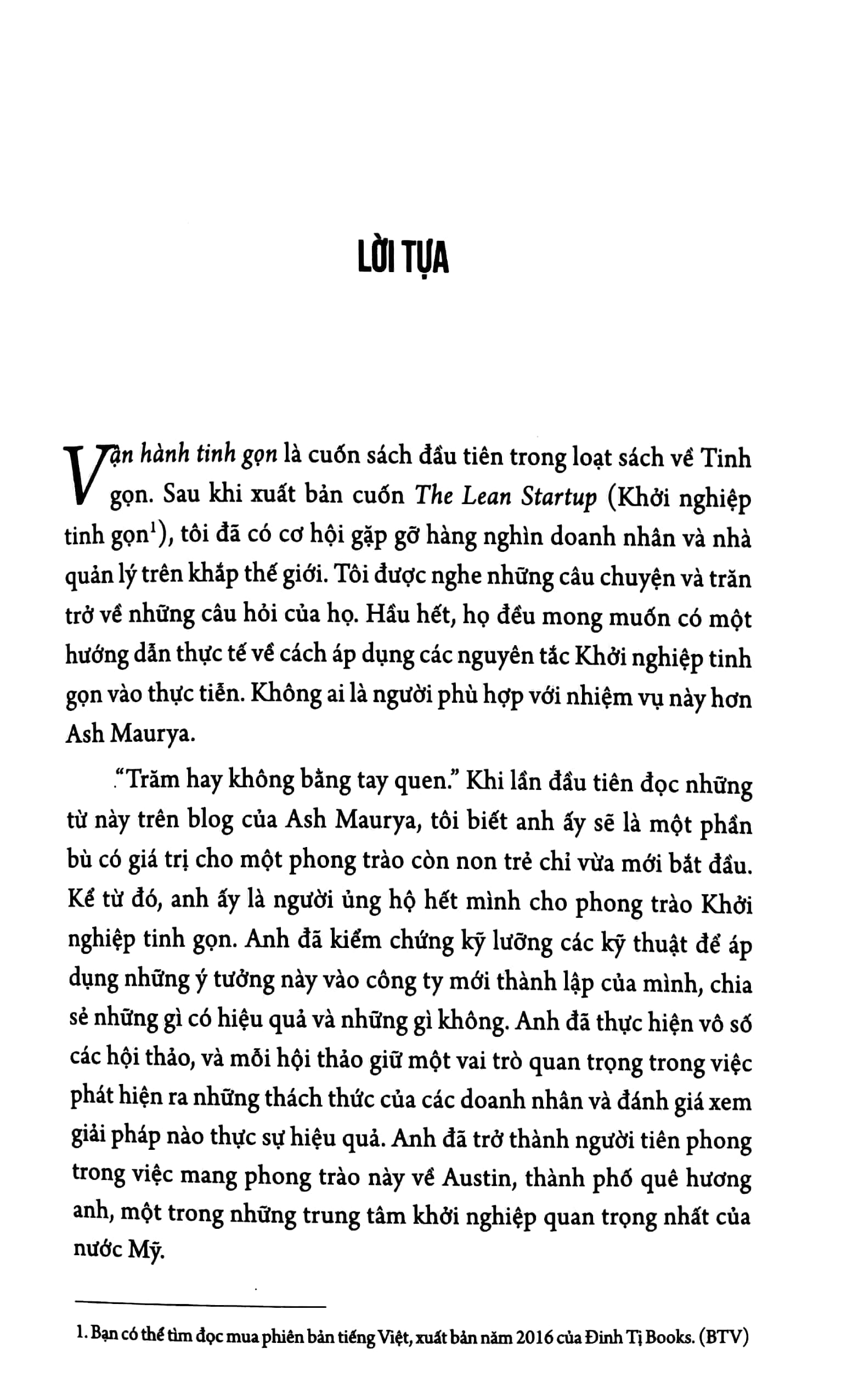 Sách Fahasa - Vận Hành Tinh Gọn