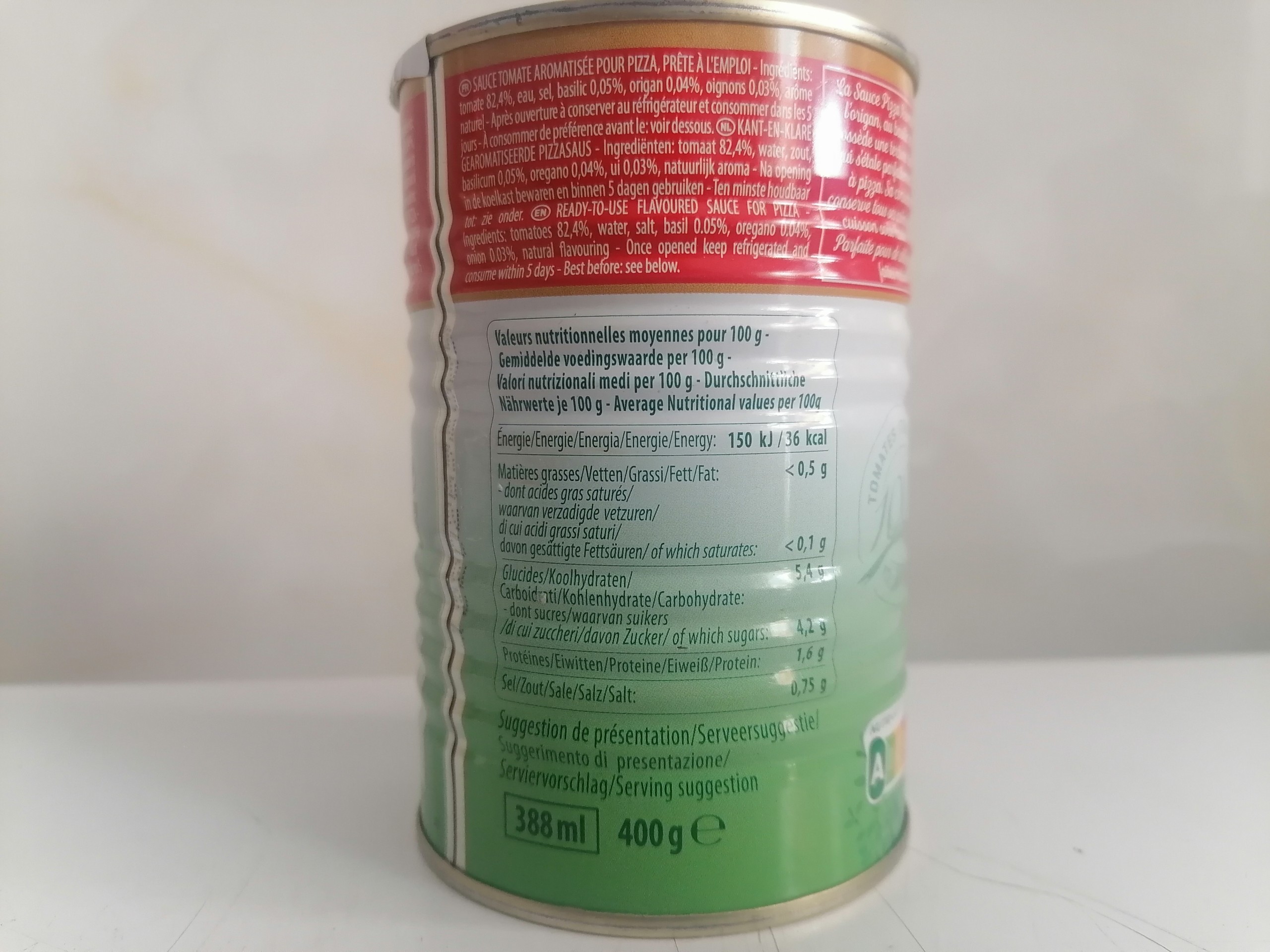 [Hộp 400g] XỐT PIZZA [Italia] MUTTI Pizza sauce Aromatica