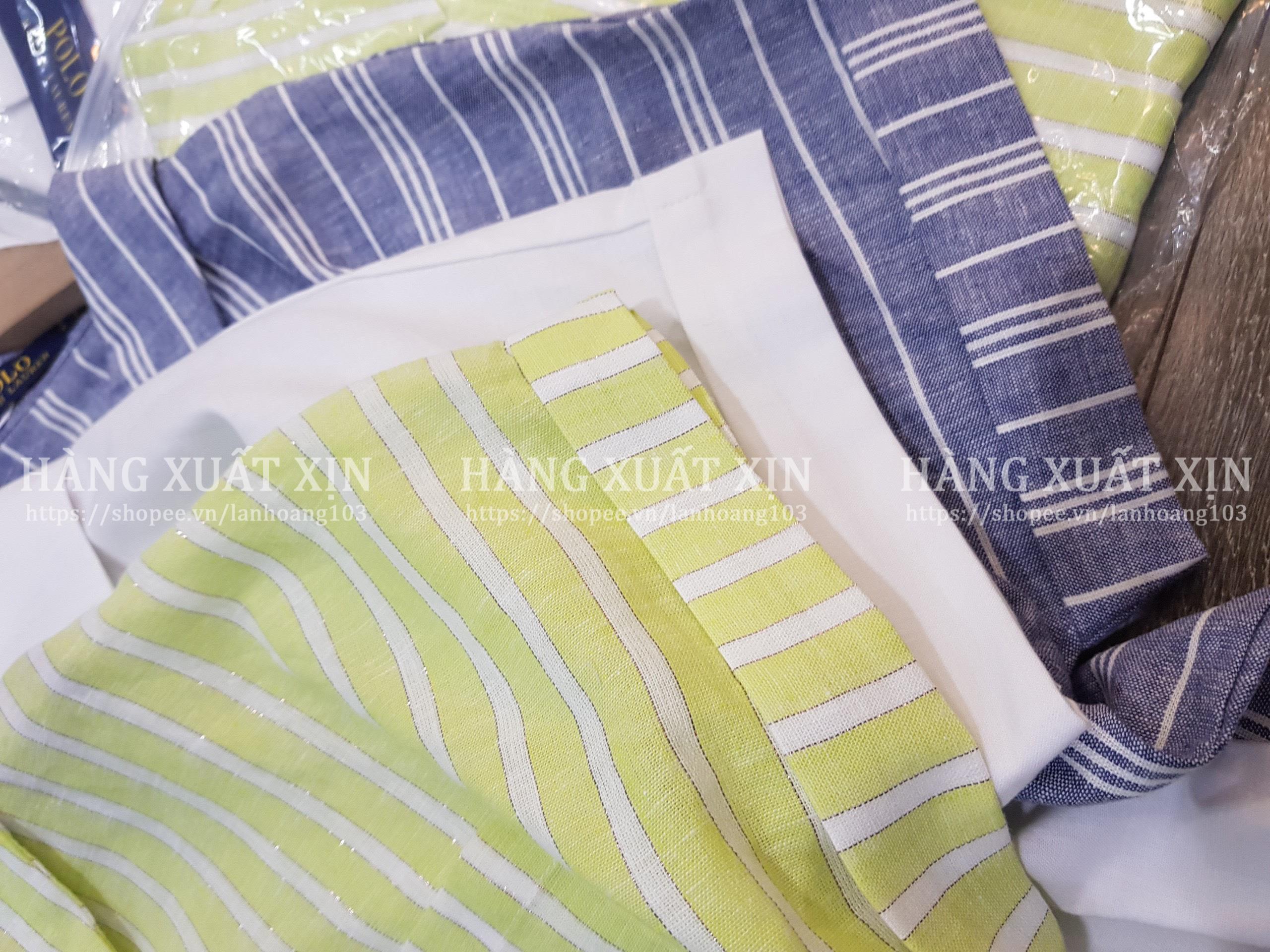 Áo sơ mi PO.LO cộc tay vải linen mềm mát