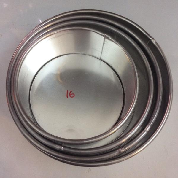 KHUÔN BÁNH NHÔM GIA CÔNG HÌNH TRÒN 16 CM - LOẠI NHÔM DÀY