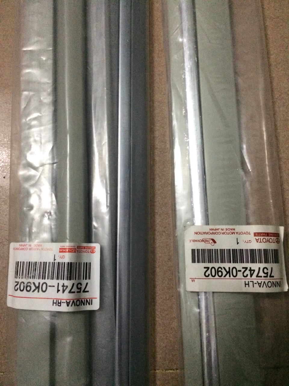 Nẹp cửa Innova 05-12 (Chỉ Mạ, Giá Bán 1 Chiếc) OEM