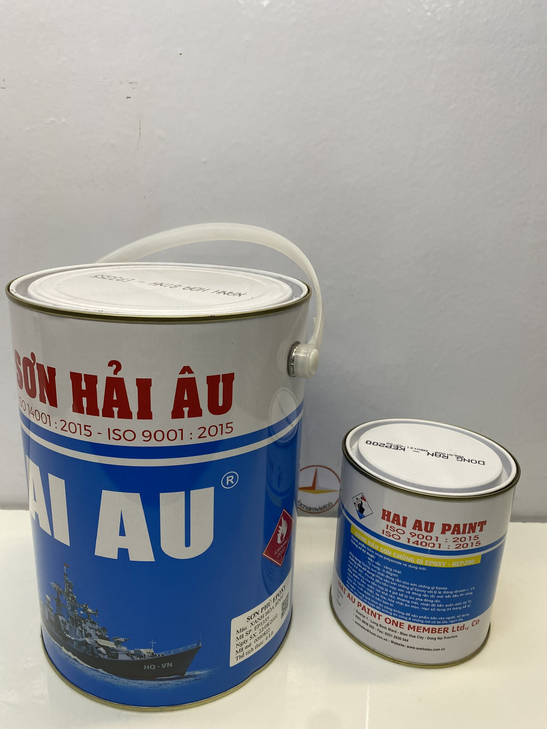 Sơn epoxy 2 thành phần Hải Âu nhiều màu 5L/Bộ