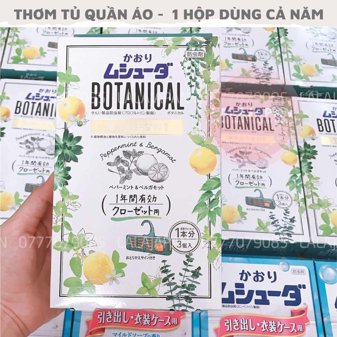 Hộp thơm tủ quần áo Botanical Nhật Bản