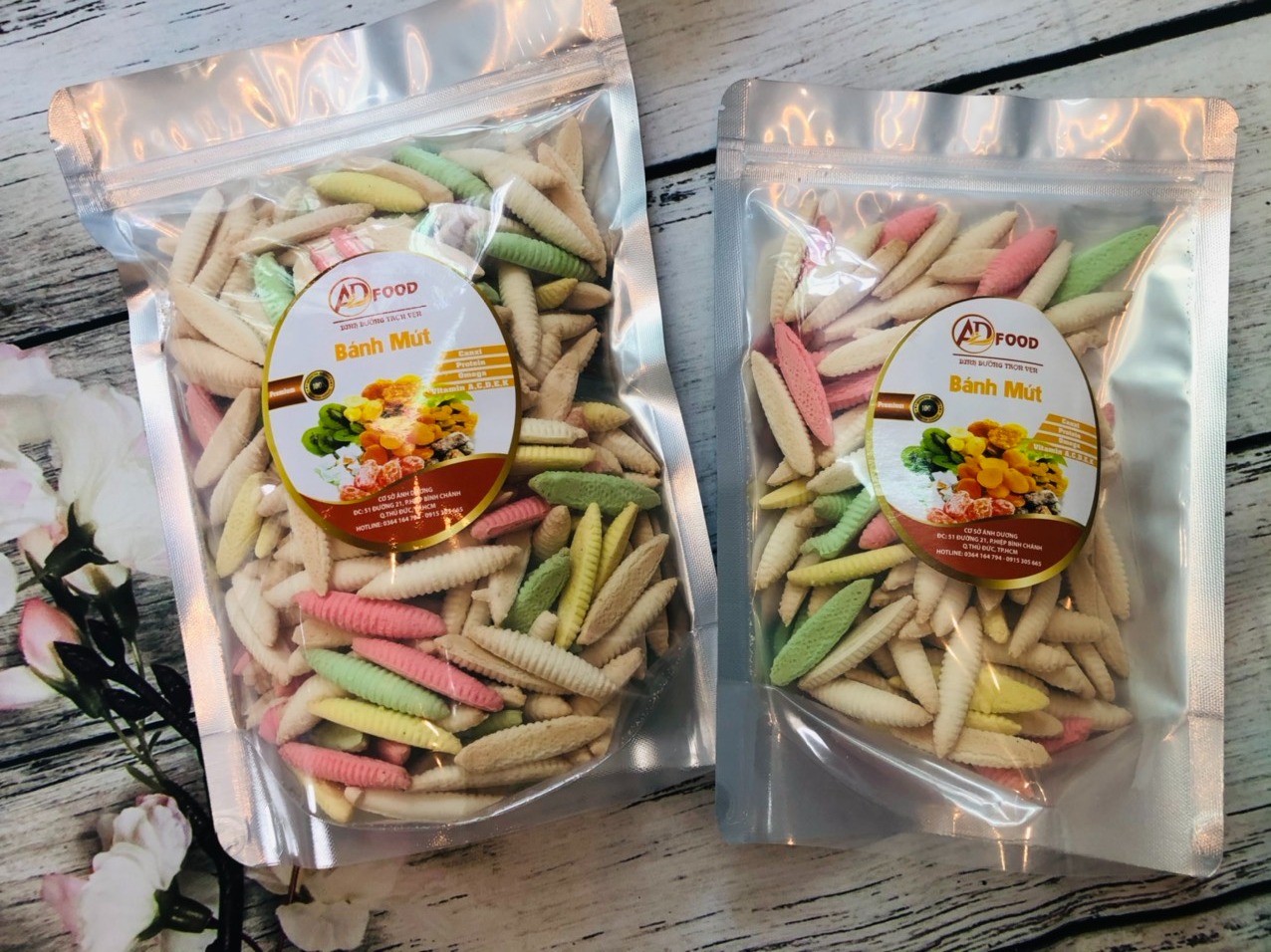 500g bánh đuông dừa mix đủ vị