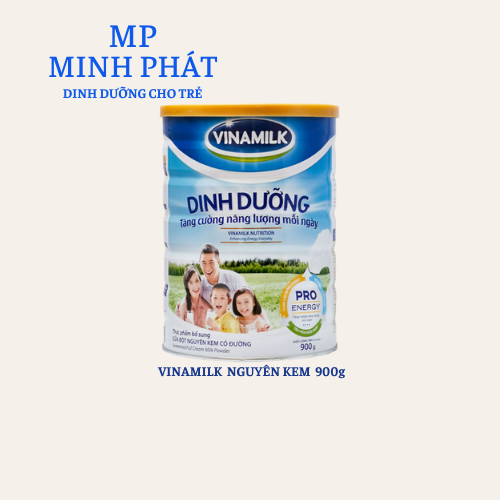 Sữa bột Nguyên kem có đường Vinamilk Dinh Dưỡng - Hộp thiếc 900g
