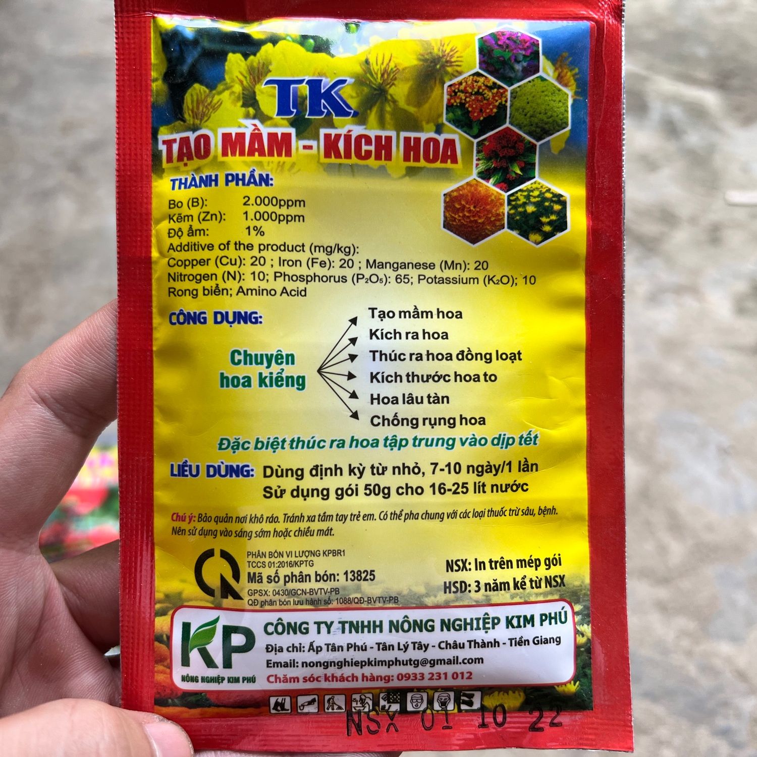 Phân Bón Tạo Mầm Hoa Kích Ra Hoa 50gr