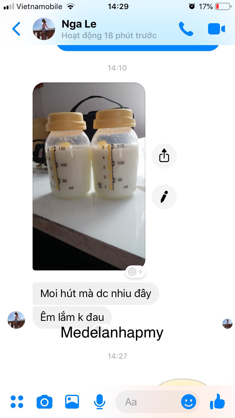 Bình trữ sữa medela 150 ml nắp 3 tầng