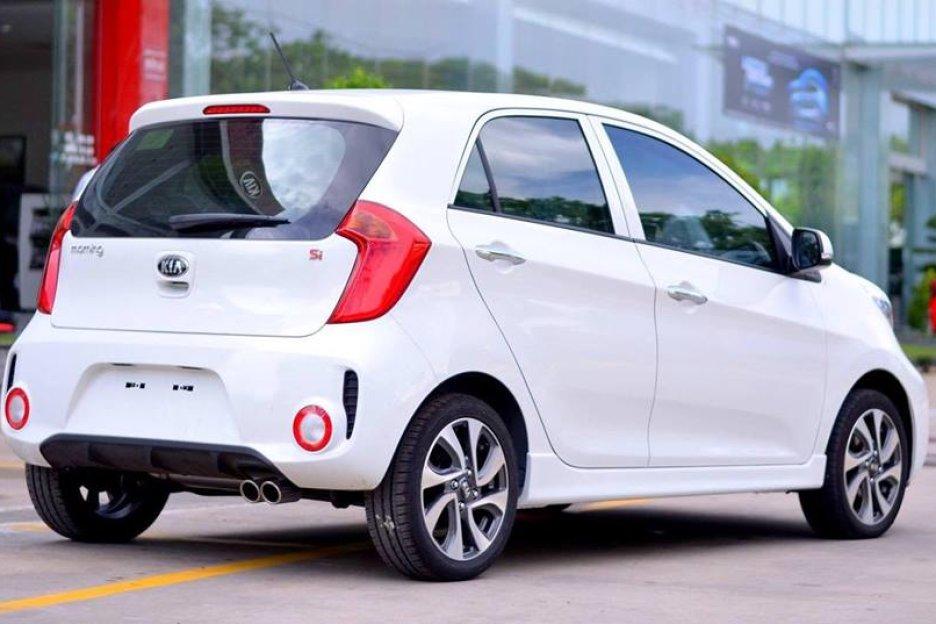 Miếng dán 3D chữ SI độ kia morning màu ĐỎ