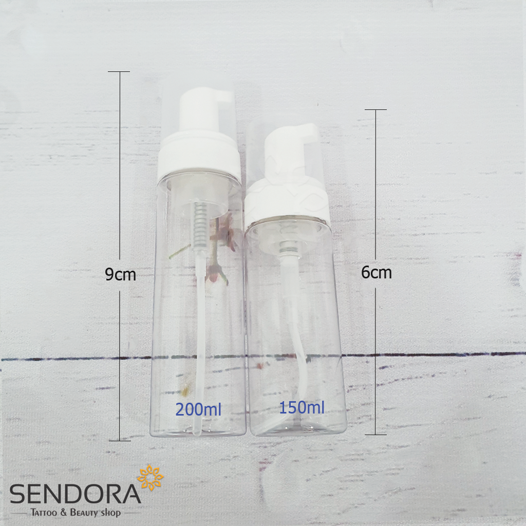 [HCM]Chai tạo bọt vệ sinh hình xăm – 200ml