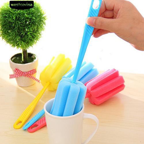 Chổi cọ cốc, que rửa cốc, chén, bình sữa nhiều màu