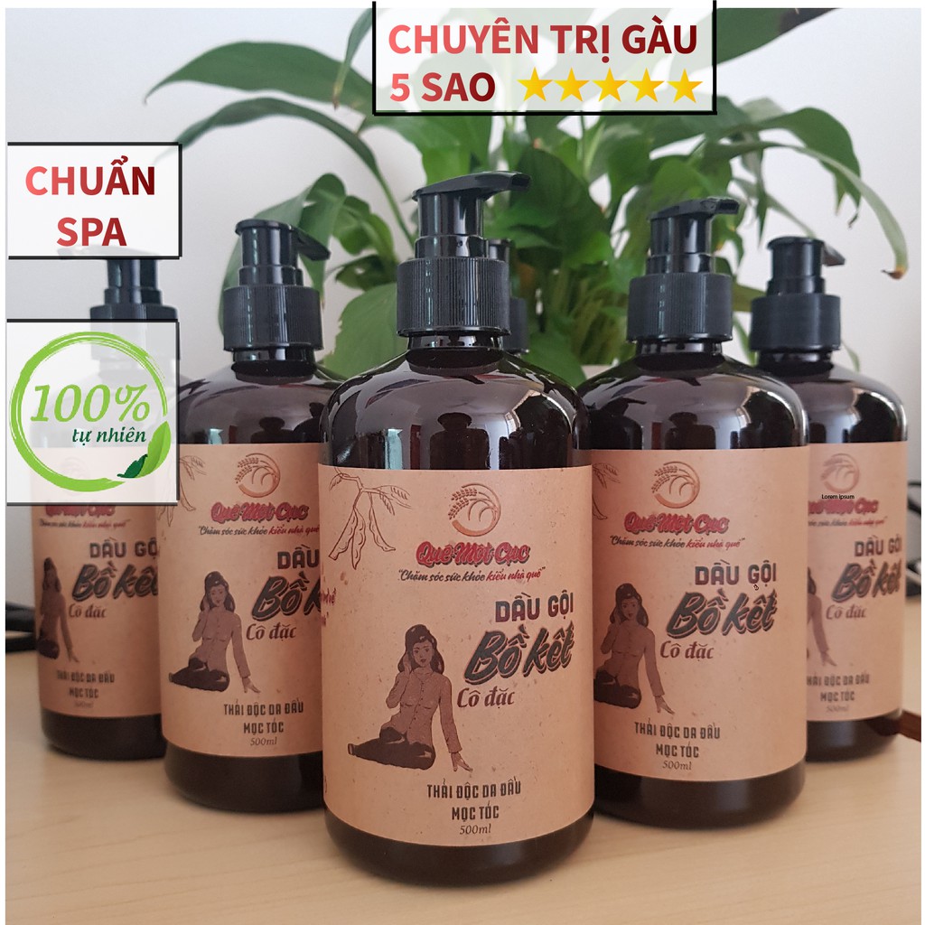 DẦU GỘI BỒ KẾT 500ml - QUÊ 1 CỤC organic
