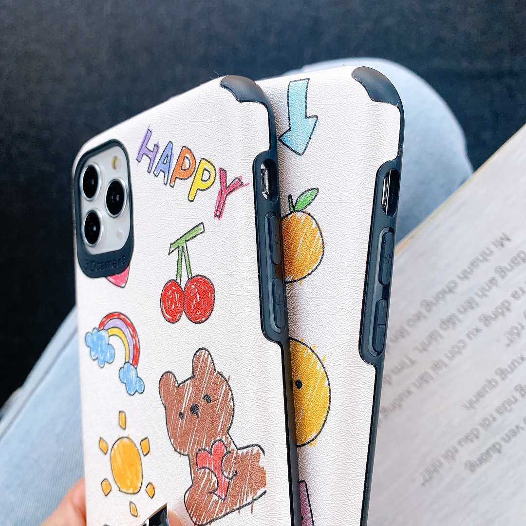 Ốp Lưng Da IMD Animal Happy