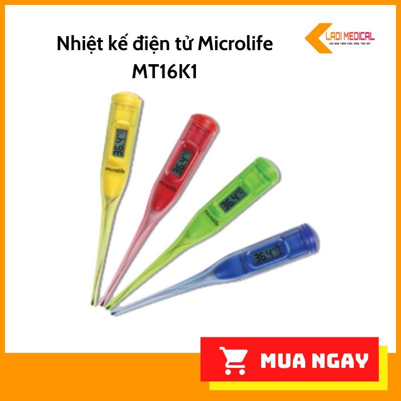 Nhiệt kế điện tử Microlife MT16K1 màu ngẫu nhiên bảo hành trọn đời nhập khẩu