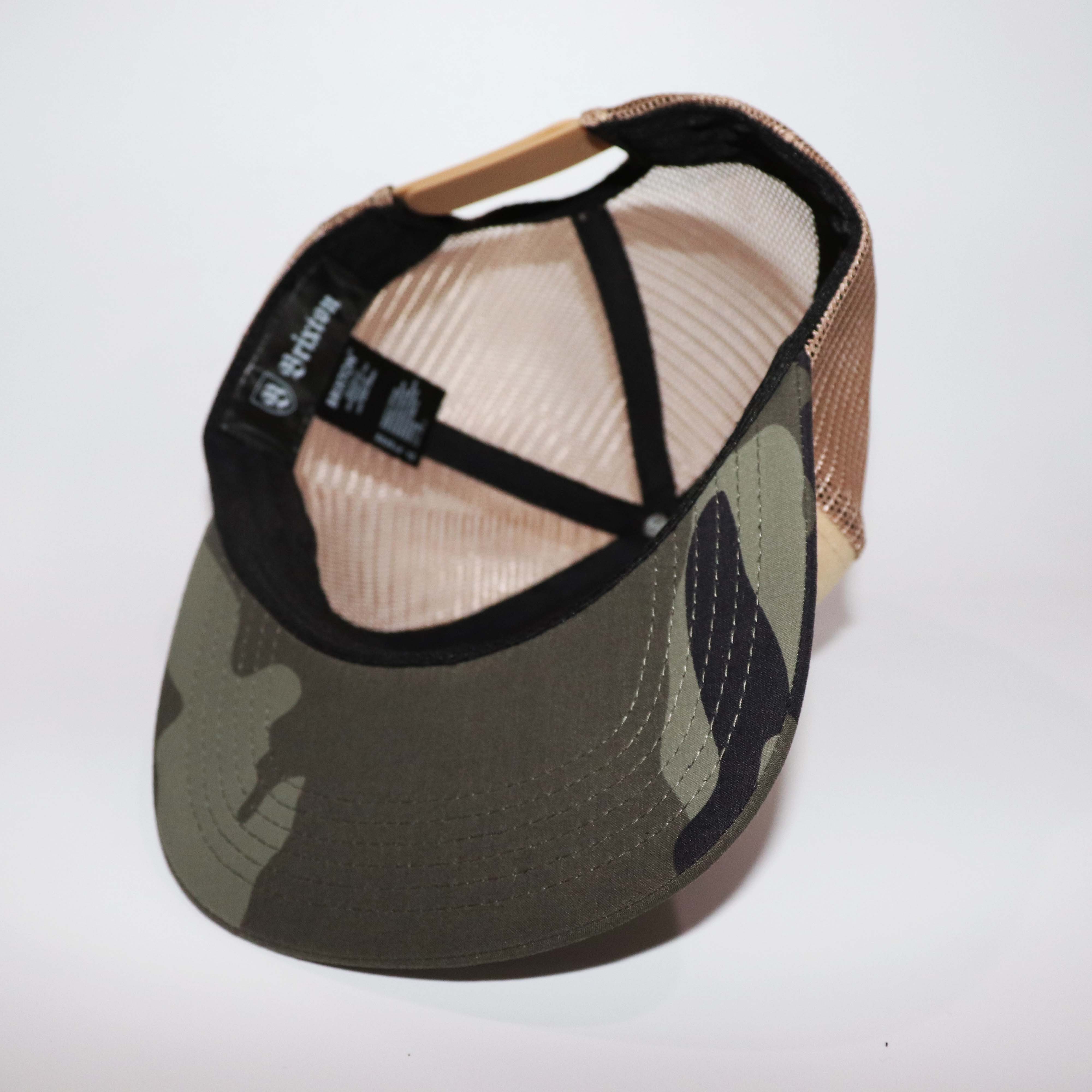 Mũ Snapback NHS BrixtonCamo Lưới Kem phối Camo.