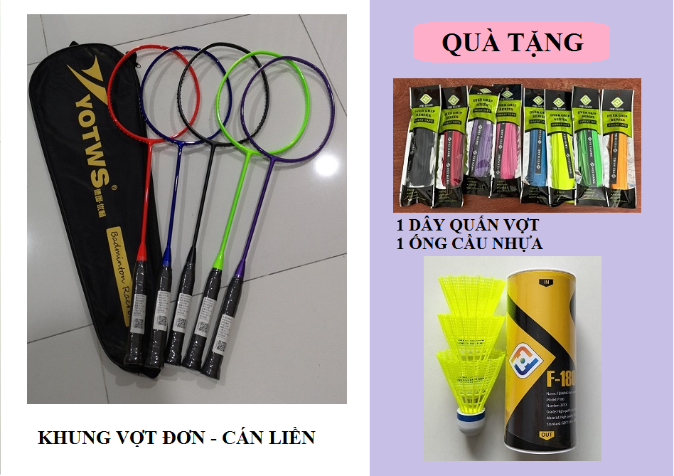 [HCM]CHIẾC VỢT CẦU LÔNG TOTES ( KHÔNG LƯỚI )