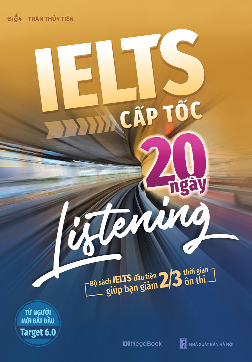 Sách - Combo IELTS Cấp Tốc 20 Ngày (Bộ 4 Cuốn) - MEGABOOK - Newshop
