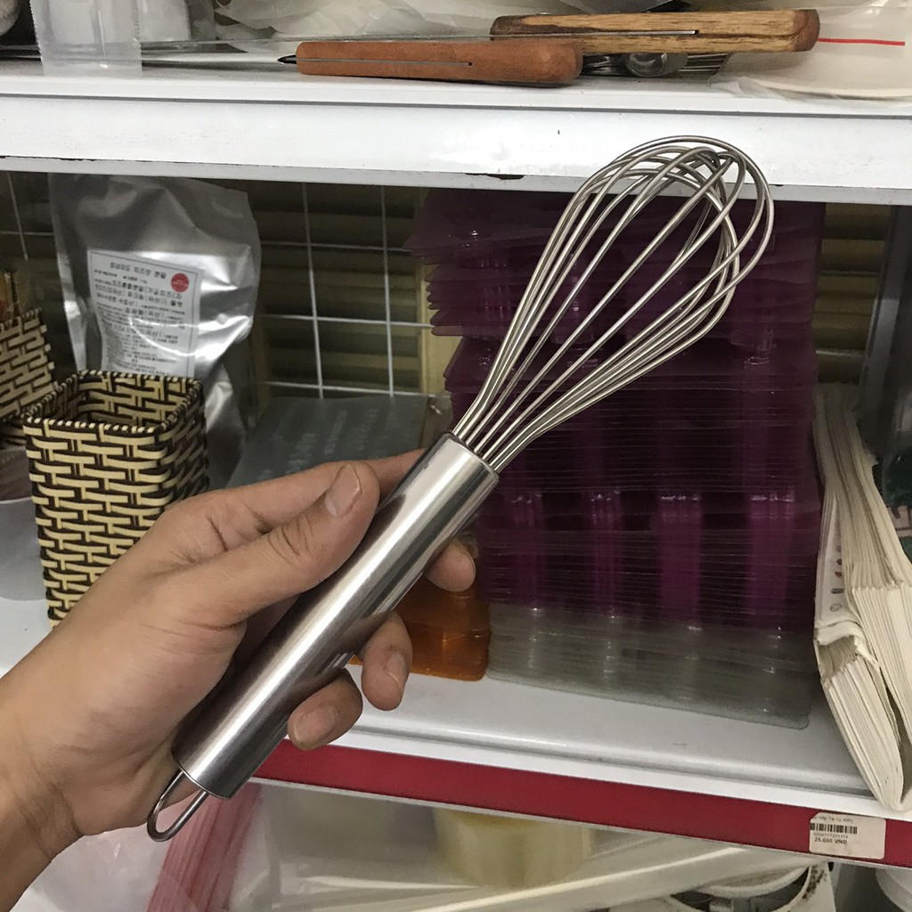 Phới Lồng Đánh Trứng Inox Loại Dày Cứng 27cm