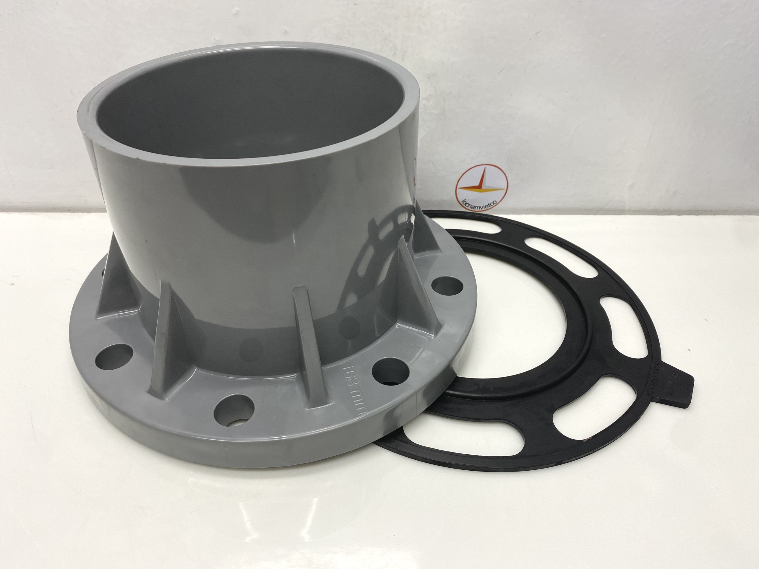 Bích đơn, mặt bích 168 nhựa PVC Bình Minh (Flange)- MB168
